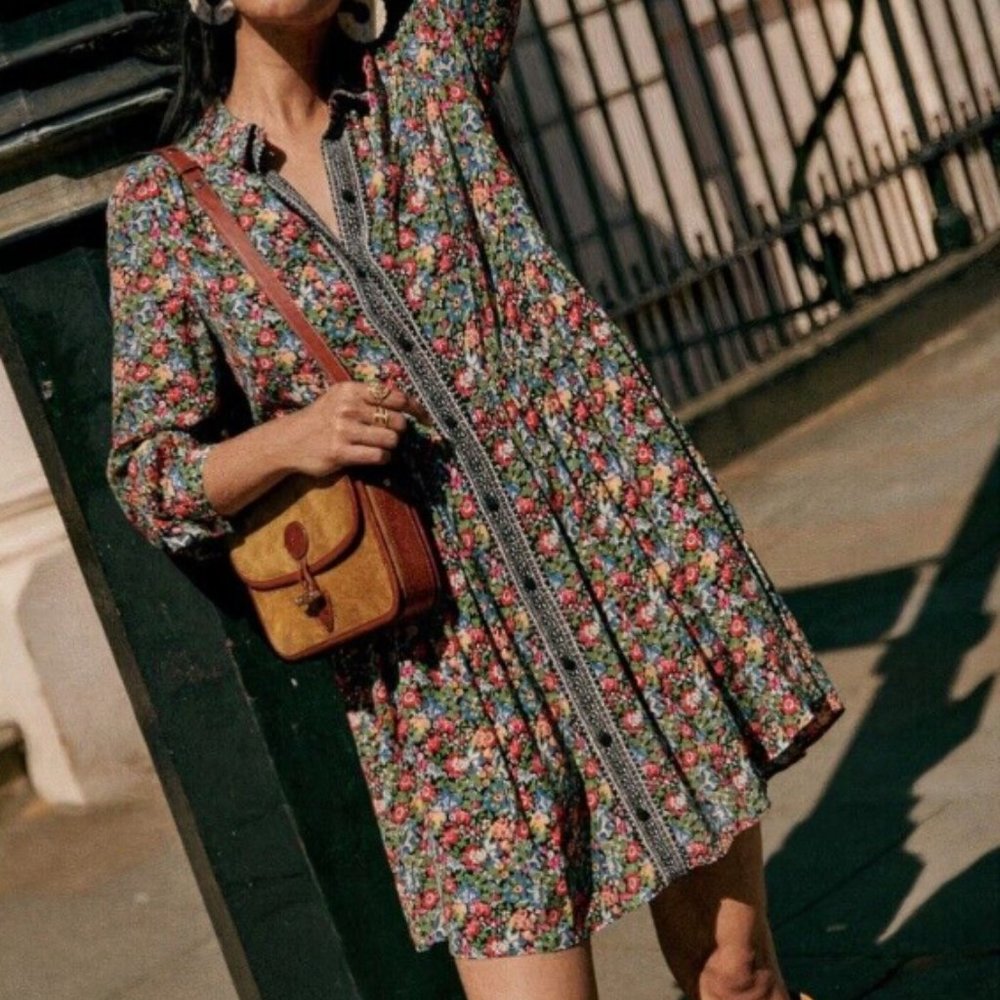 Sezane Leana Dress in California Print